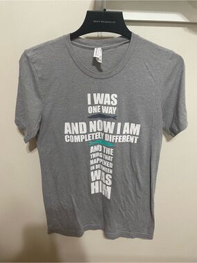 The Chosen “I Was One Way” Silver Short Sleeve T-Shirt
